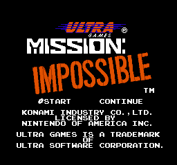 Mission Impossible Title Screen